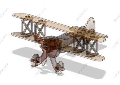 Vintage Airplane 3D 3