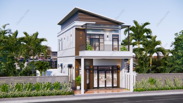 Nhà 2 tầng mái nghiêng đẹp độc đáo diện tích: 6x14m - V555 - Hình ảnh 2