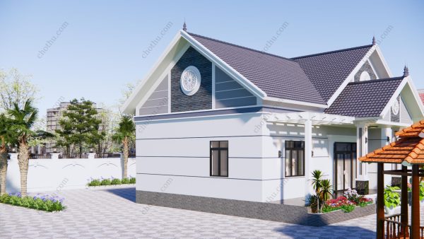 Nhà cấp 4 mái Thái diện tích 15x10m - V737 - Hình ảnh 4