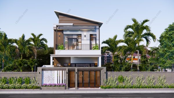 Nhà 2 tầng mái nghiêng đẹp độc đáo diện tích: 6x14m - V555 - Hình ảnh 5