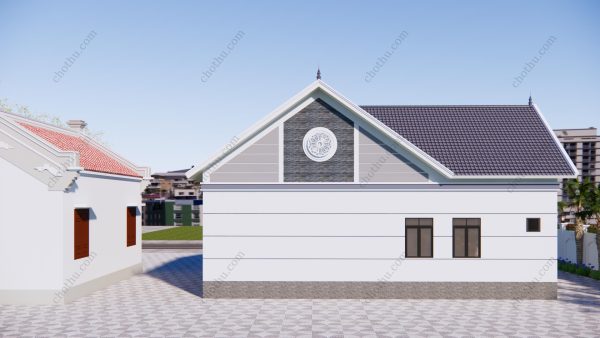 Nhà cấp 4 mái Thái diện tích 15x10m - V737 - Hình ảnh 6