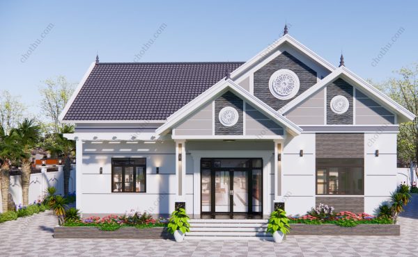 Nhà cấp 4 mái Thái diện tích 15x10m - V737 - Hình ảnh 7