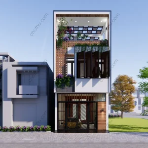 Nhà phố 3 tầng hiện đại diện tích: 5x20m - V815