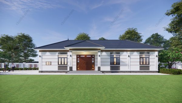 Nhà cấp 4 mái Nhật, 5 phòng ngủ, diện tích diện tích: 8x20,5m - V875