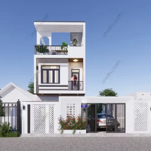 Nhà 2 tầng hiện đại diện tích: 4.8x15.6m - V715