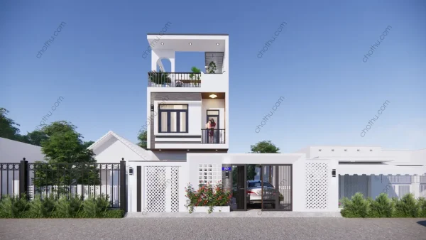 Nhà 2 tầng hiện đại diện tích: 4.8x15.6m - V715