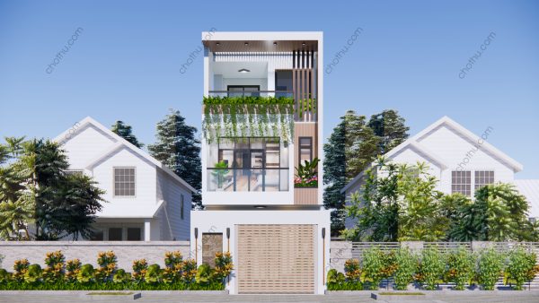 Mẫu nhà 3 tầng hiện đại không thể bỏ qua diện tích: 5x8m - V564 - Hình ảnh 3