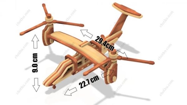 Mô hình cắt laser SVG trực thăng Bell V-280 Valor - Hình ảnh 2
