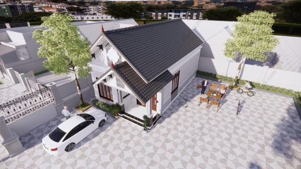 V279 - Nhà cấp 4 mái Thái đang thịnh hành hiện nay diện tích 6x12m - Hình ảnh 2