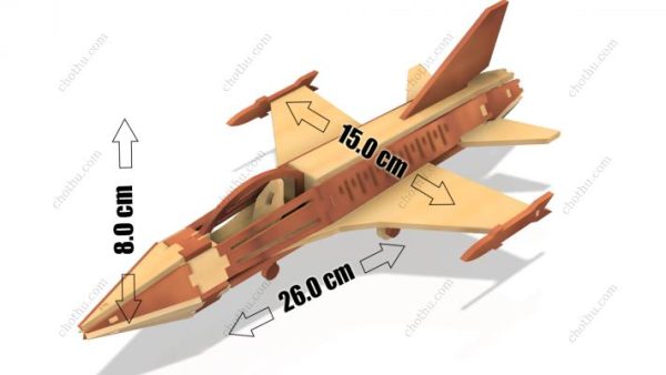 F-16 Fighting Falcon – Mô hình tệp cắt laser 3D - Hình ảnh 2