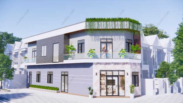 Nhà phố 2 mặt tiền vát sang trọng diện tích: 5x20m - V434 - Hình ảnh 2