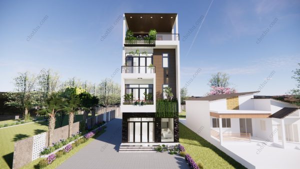 Mẫu nhà ống 3 tầng hiện đại, thông thoáng diện tích: 6.4x16.5m - V521 - Hình ảnh 2