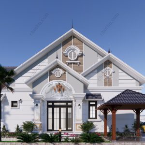 Nhà cấp 4 mái Thái đẹp hiện đại diện tích: 9x19m - V533