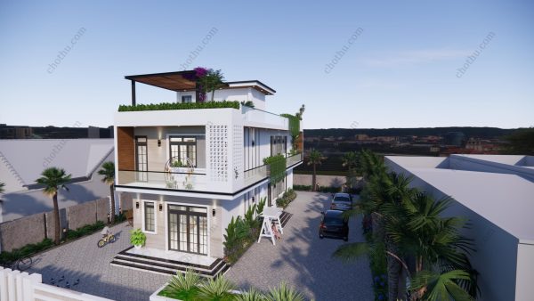 Nhà hiện đại 2 tầng 1 gác xép, đầy đủ nội thất diện tích: 6x18m - V554 - Hình ảnh 2