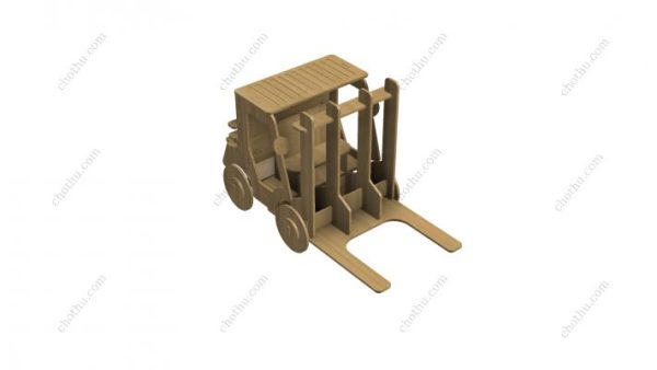 Đồ chơi xe nâng mô hình 3D, Mô hình xe nâng cắt laser 3D - Hình ảnh 2