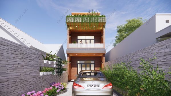 Nhà 2 tầng hiện đại diện tích: 4.7x19.5m - V675 - Hình ảnh 2