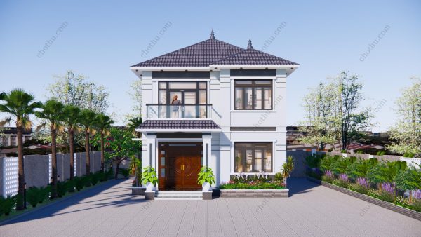 Nhà 2 tầng mái Nhật diện tích: 8.4x9.4m - V665