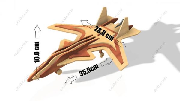 Mô hình máy bay phản lực chiến đấu tự làm - Mô hình 3D - Hình ảnh 2