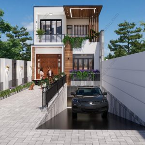 Nhà 2 tầng, xu hướng thiết kế đang được lựa chọn hiện nay diện tích: 7.1x15m - V868