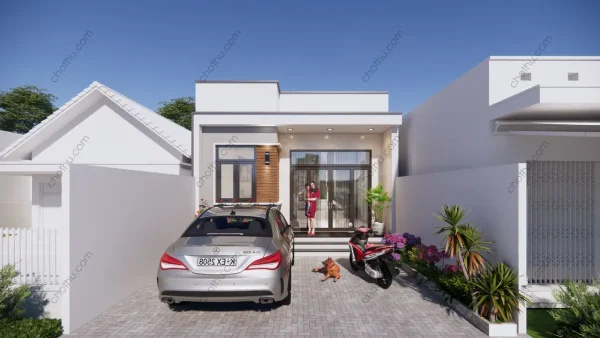 Nhà cấp 4 hiện đại, tiện nghi, mái bằng diện tích: 6x25m - V850 - Hình ảnh 6