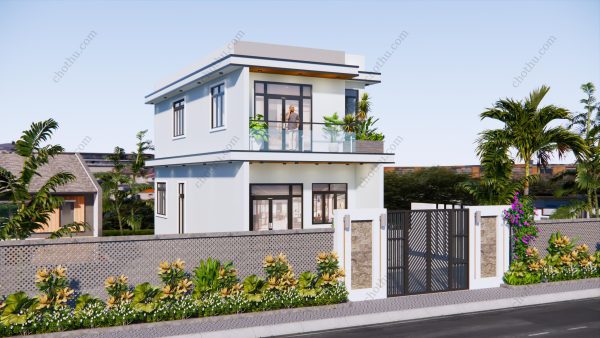 Nhà 2 tầng mái bằng diện tích: 6x13.1m - V695 - Hình ảnh 2