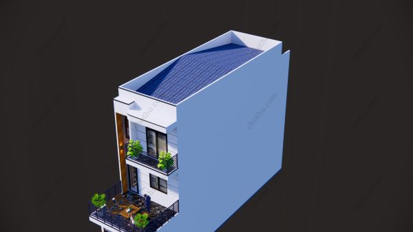Nhà 4 tầng mái Thái đang thịnh hành hiện nay diện tích: 5x15m - V485 - Hình ảnh 6