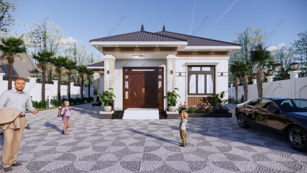 Nhà cấp 4 mái Nhật diện tích 12x13,4m - V712 - Hình ảnh 2