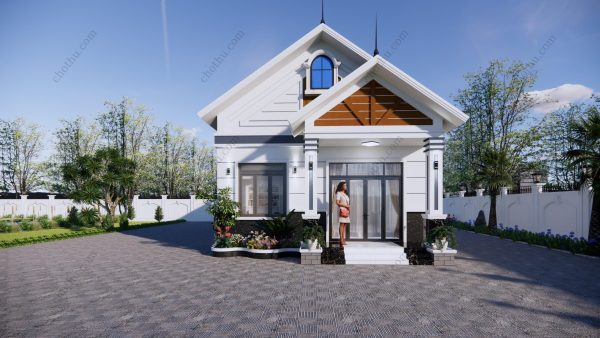 Nhà cấp 4 mái Thái diện tích: 7,8x13,4m - V745