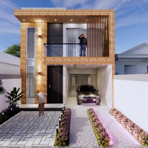 Nhà 2 tầng hiện đại diện tích: 7x16m - V736