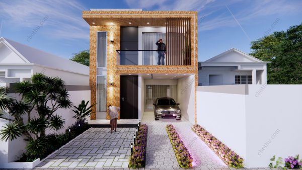 Nhà 2 tầng hiện đại diện tích: 7x16m - V736