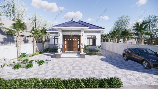 Nhà cấp 4 mái Nhật, sân vườn đẹp diện tích: 8.65x11m - V598 - Hình ảnh 2