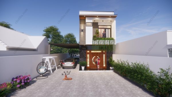 Nhà 2 tầng hiện đại diện tích: 5x15,8m - V747 - Hình ảnh 3