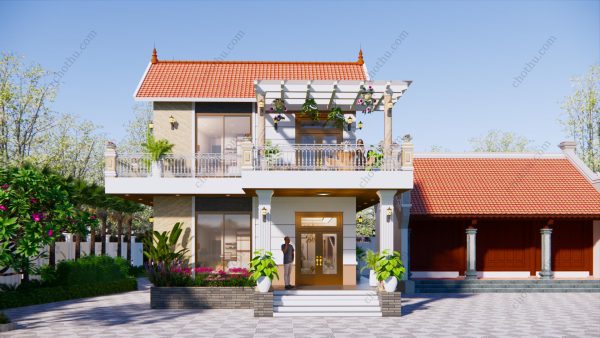 Nhà 2 tầng mái Thái diện tích: 7.2x15m - V770