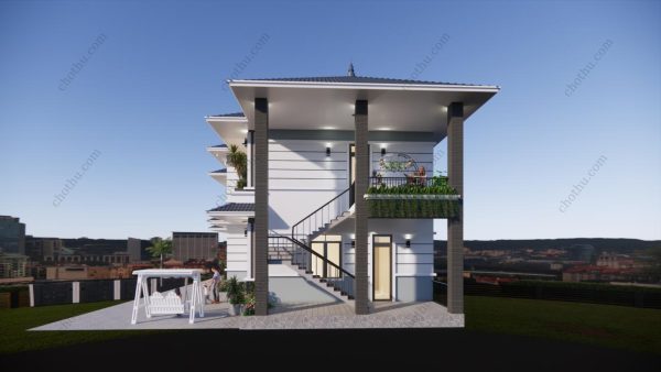 Nhà 2 tầng mái Nhật diện tích: 10x23.5m - V455 - Hình ảnh 3