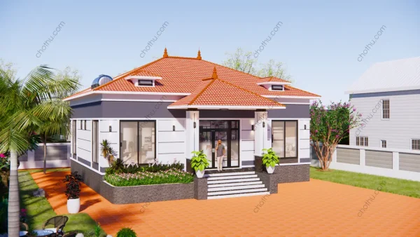 Nhà cấp 4 mái Nhật diện tích 13x10m - V766 - Hình ảnh 6
