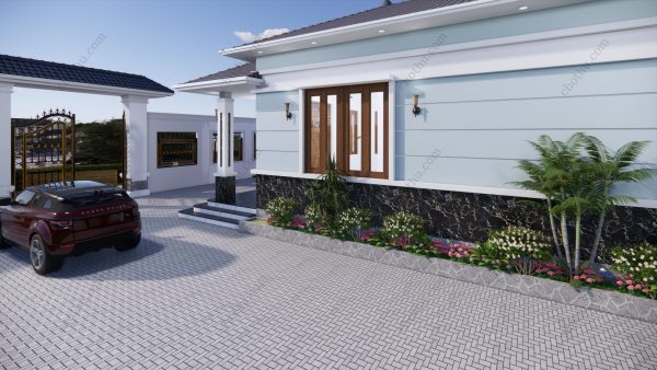 Nhà cấp 4 đẹp ấn tượng với mái Nhật diện tích: 8x14,5m - V386 - Hình ảnh 3