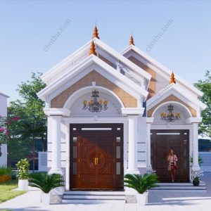 Nhà cấp 4 mái Thái giá rẻ cho mọi gia đình diện tích: 7.6x21.1m - V426