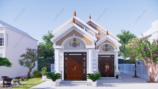 Nhà cấp 4 mái Thái giá rẻ cho mọi gia đình diện tích: 7.6x21.1m - V426
