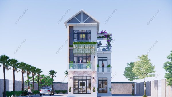 Mẫu nhà 3 tầng mái Thái hiện đại diện tích: 7.1x13m - V471 - Hình ảnh 3