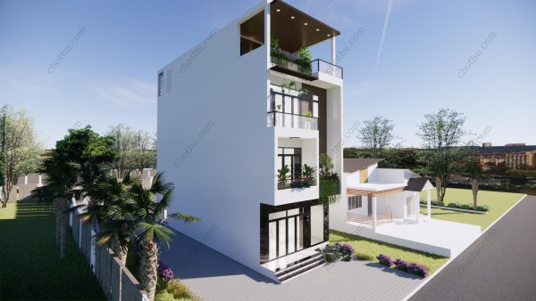 Mẫu nhà ống 3 tầng hiện đại, thông thoáng diện tích: 6.4x16.5m - V521 - Hình ảnh 3