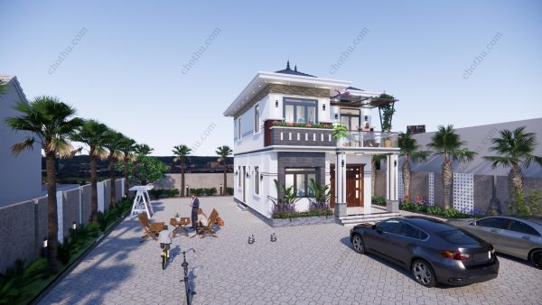 Nhà 2 tầng hiện đại đẹp mái Nhật diện tích: 8x10.5m - V575 - Hình ảnh 3