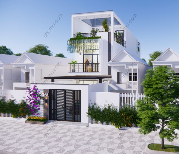 Nhà ống 2 tầng hiện đại ấn tượng nhất hiện nay diện tích: 5x25m - V399 - Hình ảnh 3