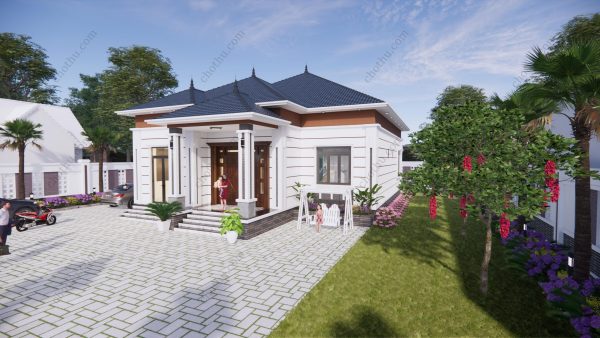 Nhà cấp 4 mái Nhật hot nhất hiện nay diện tích: 15x12m - V624 - Hình ảnh 3