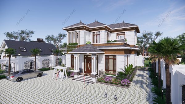 Nhà mái Nhật 2 tầng diện tích: 10x12,6m - V635 - Hình ảnh 3