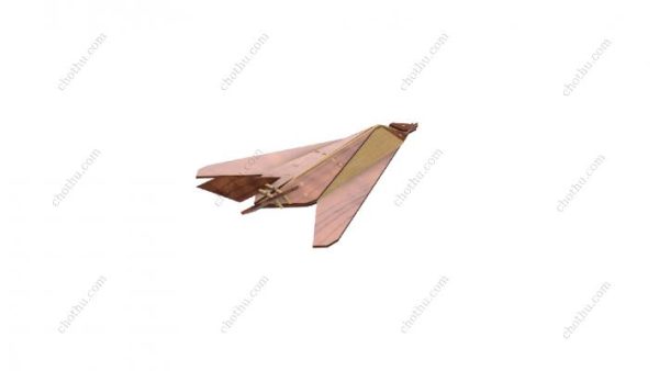 Mô hình máy bay chiến đấu tàng hình Lockheed F-117 Nighthawk - Mô hình 3D - Hình ảnh 2