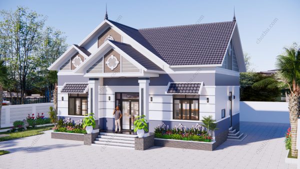 Nhà cấp 4 mái Thái được nhiều người yêu thích diệnt ích: 11.5x8.8m - V633 - Hình ảnh 3
