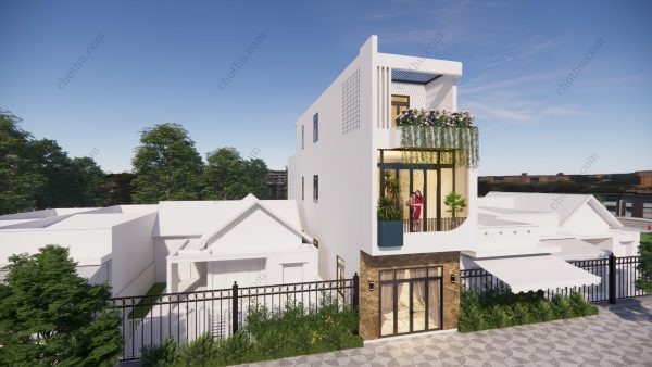 Nhà 3 tầng mái bằng diện tích: 4.5x19m - V697 - Hình ảnh 3