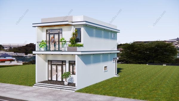 Nhà 2 tầng mái bằng diện tích: 6x13.1m - V695 - Hình ảnh 5