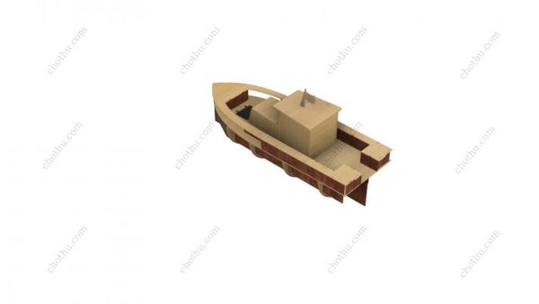 Tệp kỹ thuật số đồ chơi mô hình xuồng để cắt bằng laser - Hình ảnh 5