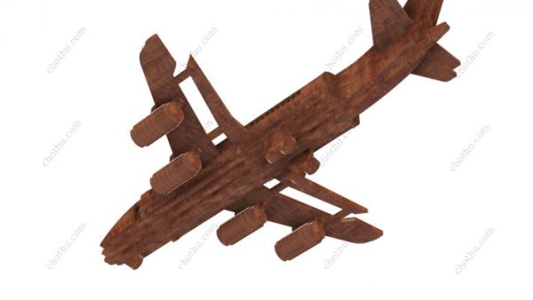Máy bay Boeing 747 Mô hình 3D DIY Bộ quà tặng bằng gỗ cắt laser thủ công – Mô hình 3D - Hình ảnh 8